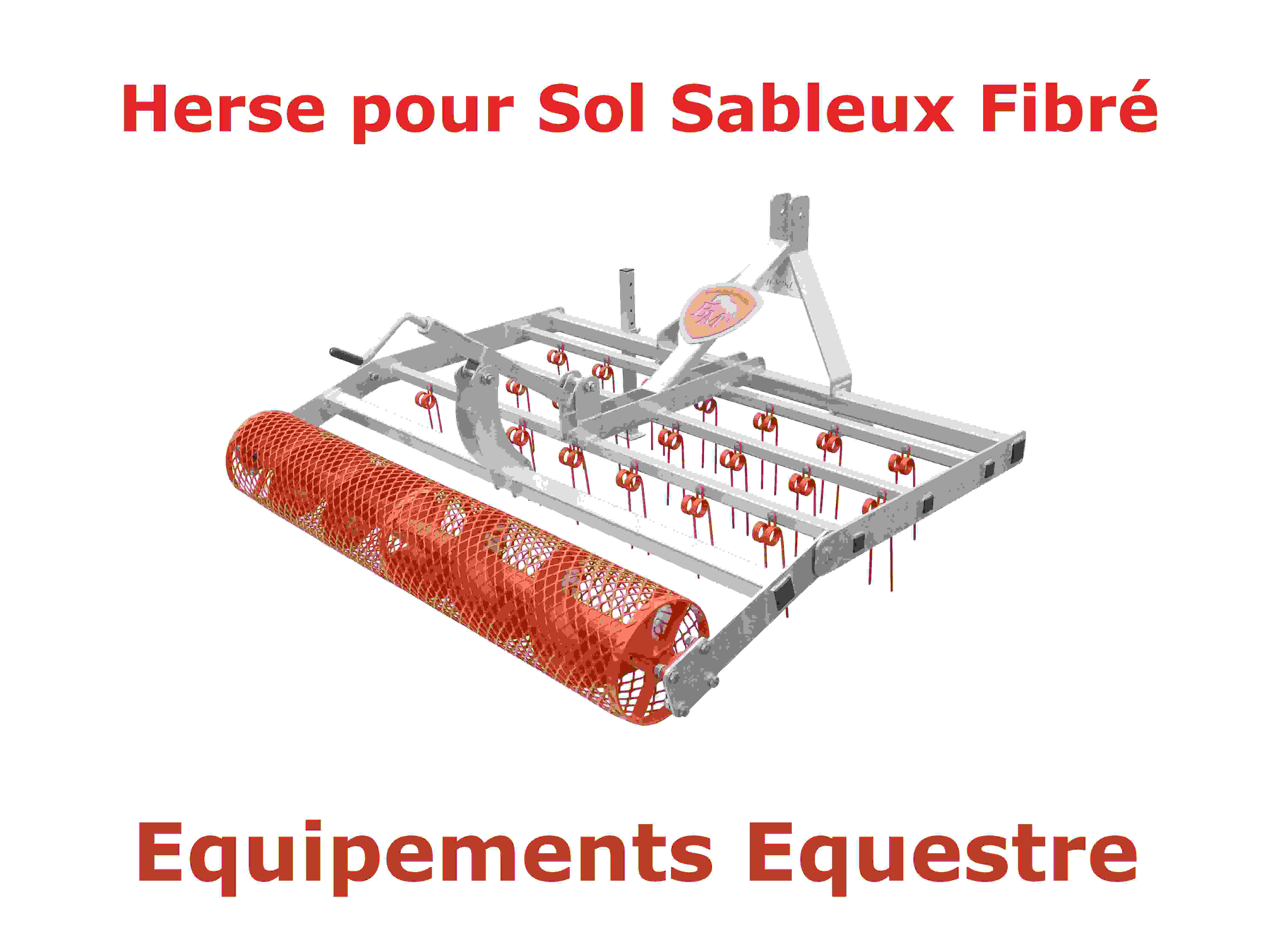 equipement equestre herse de carrière pour sol fibré